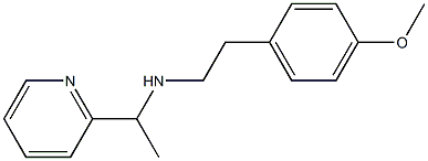 [2-(4-methoxyphenyl)ethyl][1-(pyridin-2-yl)ethyl]amine Struktur