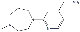 [2-(4-methyl-1,4-diazepan-1-yl)pyridin-4-yl]methanamine 化学構造式