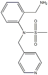 [2-(aminomethyl)phenyl]-N-(pyridin-4-ylmethyl)methanesulfonamide