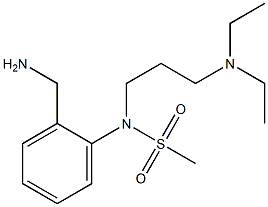 [2-(aminomethyl)phenyl]-N-[3-(diethylamino)propyl]methanesulfonamide Structure