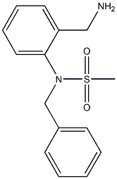 [2-(aminomethyl)phenyl]-N-benzylmethanesulfonamide Structure