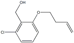 [2-(but-3-en-1-yloxy)-6-chlorophenyl]methanol,,结构式