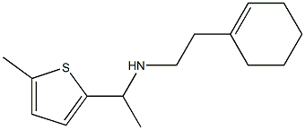[2-(cyclohex-1-en-1-yl)ethyl][1-(5-methylthiophen-2-yl)ethyl]amine 化学構造式