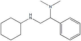 [2-(cyclohexylamino)-1-phenylethyl]dimethylamine Struktur