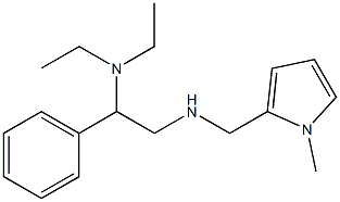 [2-(diethylamino)-2-phenylethyl][(1-methyl-1H-pyrrol-2-yl)methyl]amine,,结构式