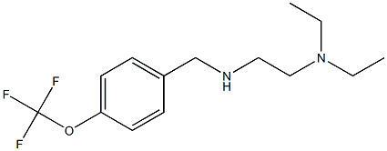 [2-(diethylamino)ethyl]({[4-(trifluoromethoxy)phenyl]methyl})amine 化学構造式