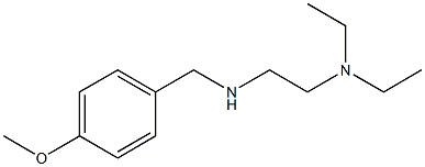 [2-(diethylamino)ethyl][(4-methoxyphenyl)methyl]amine 结构式