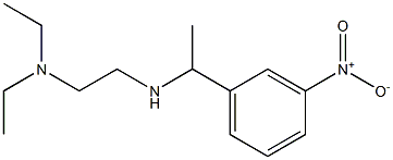 [2-(diethylamino)ethyl][1-(3-nitrophenyl)ethyl]amine 化学構造式