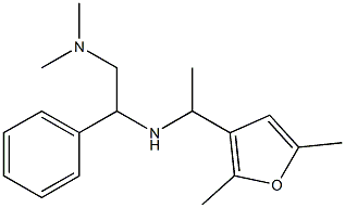 [2-(dimethylamino)-1-phenylethyl][1-(2,5-dimethylfuran-3-yl)ethyl]amine Structure
