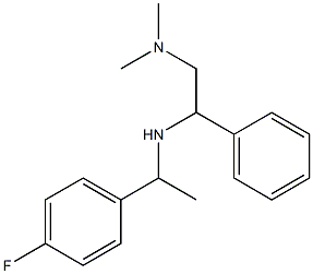 [2-(dimethylamino)-1-phenylethyl][1-(4-fluorophenyl)ethyl]amine,,结构式