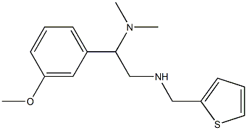 [2-(dimethylamino)-2-(3-methoxyphenyl)ethyl](thiophen-2-ylmethyl)amine,,结构式
