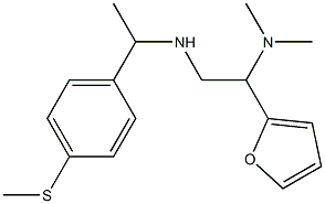 [2-(dimethylamino)-2-(furan-2-yl)ethyl]({1-[4-(methylsulfanyl)phenyl]ethyl})amine Structure