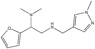 [2-(dimethylamino)-2-(furan-2-yl)ethyl][(1-methyl-1H-pyrazol-4-yl)methyl]amine 结构式