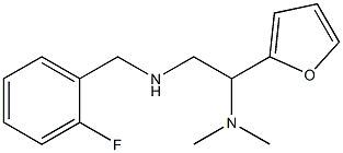 [2-(dimethylamino)-2-(furan-2-yl)ethyl][(2-fluorophenyl)methyl]amine,,结构式