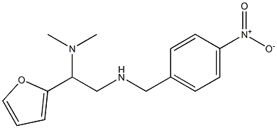 [2-(dimethylamino)-2-(furan-2-yl)ethyl][(4-nitrophenyl)methyl]amine 化学構造式