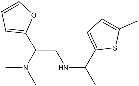 [2-(dimethylamino)-2-(furan-2-yl)ethyl][1-(5-methylthiophen-2-yl)ethyl]amine,,结构式