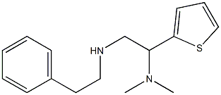 [2-(dimethylamino)-2-(thiophen-2-yl)ethyl](2-phenylethyl)amine,,结构式