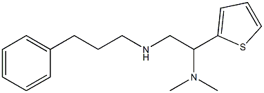 [2-(dimethylamino)-2-(thiophen-2-yl)ethyl](3-phenylpropyl)amine,,结构式