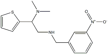 [2-(dimethylamino)-2-(thiophen-2-yl)ethyl][(3-nitrophenyl)methyl]amine Structure