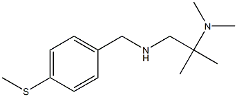 [2-(dimethylamino)-2-methylpropyl]({[4-(methylsulfanyl)phenyl]methyl})amine,,结构式