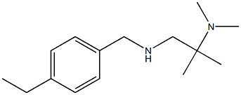 [2-(dimethylamino)-2-methylpropyl][(4-ethylphenyl)methyl]amine 结构式