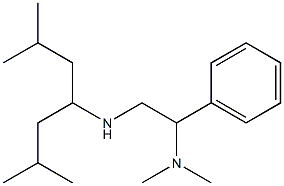 [2-(dimethylamino)-2-phenylethyl](2,6-dimethylheptan-4-yl)amine,,结构式