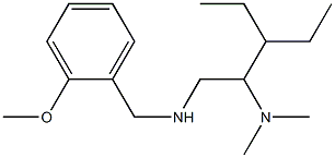 [2-(dimethylamino)-3-ethylpentyl][(2-methoxyphenyl)methyl]amine Struktur