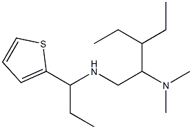 [2-(dimethylamino)-3-ethylpentyl][1-(thiophen-2-yl)propyl]amine,,结构式