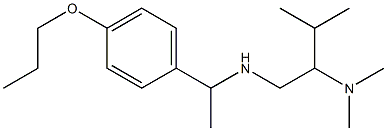 [2-(dimethylamino)-3-methylbutyl][1-(4-propoxyphenyl)ethyl]amine 结构式