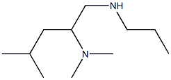 [2-(dimethylamino)-4-methylpentyl](propyl)amine Structure