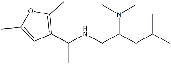 [2-(dimethylamino)-4-methylpentyl][1-(2,5-dimethylfuran-3-yl)ethyl]amine,,结构式