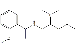 [2-(dimethylamino)-4-methylpentyl][1-(2-methoxy-5-methylphenyl)ethyl]amine