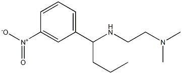 [2-(dimethylamino)ethyl][1-(3-nitrophenyl)butyl]amine 结构式