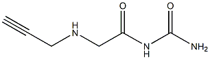 [2-(prop-2-yn-1-ylamino)acetyl]urea 结构式
