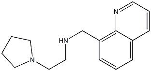 [2-(pyrrolidin-1-yl)ethyl](quinolin-8-ylmethyl)amine 化学構造式