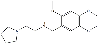 [2-(pyrrolidin-1-yl)ethyl][(2,4,5-trimethoxyphenyl)methyl]amine Structure