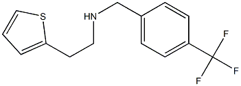 [2-(thiophen-2-yl)ethyl]({[4-(trifluoromethyl)phenyl]methyl})amine Struktur