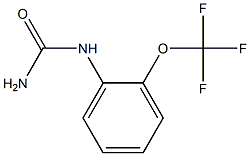 [2-(trifluoromethoxy)phenyl]urea 结构式