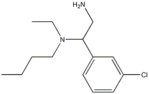 [2-amino-1-(3-chlorophenyl)ethyl](butyl)ethylamine,,结构式