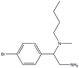 [2-amino-1-(4-bromophenyl)ethyl](butyl)methylamine Structure