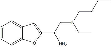 [2-amino-2-(1-benzofuran-2-yl)ethyl](butyl)ethylamine,,结构式