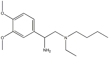 [2-amino-2-(3,4-dimethoxyphenyl)ethyl](butyl)ethylamine,,结构式