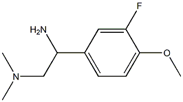 [2-amino-2-(3-fluoro-4-methoxyphenyl)ethyl]dimethylamine Structure