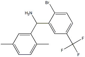 [2-bromo-5-(trifluoromethyl)phenyl](2,5-dimethylphenyl)methanamine