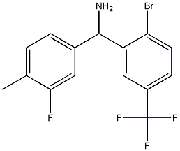 [2-bromo-5-(trifluoromethyl)phenyl](3-fluoro-4-methylphenyl)methanamine