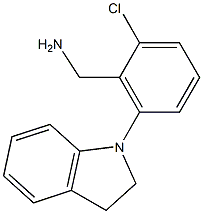  [2-chloro-6-(2,3-dihydro-1H-indol-1-yl)phenyl]methanamine