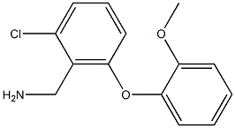 [2-chloro-6-(2-methoxyphenoxy)phenyl]methanamine,,结构式