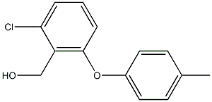 [2-chloro-6-(4-methylphenoxy)phenyl]methanol Struktur