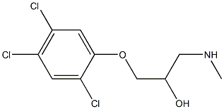 [2-hydroxy-3-(2,4,5-trichlorophenoxy)propyl](methyl)amine Struktur