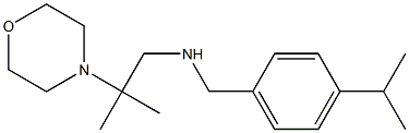  [2-methyl-2-(morpholin-4-yl)propyl]({[4-(propan-2-yl)phenyl]methyl})amine